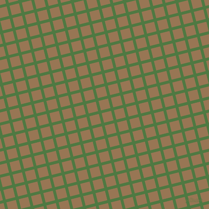 14/104 degree angle diagonal checkered chequered lines, 6 pixel line width, 20 pixel square sizeFern Green and Pale Brown plaid checkered seamless tileable
