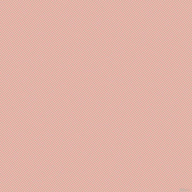 36/126 degree angle diagonal checkered chequered lines, 1 pixel lines width, 5 pixel square size, Foggy Grey and Melon plaid checkered seamless tileable