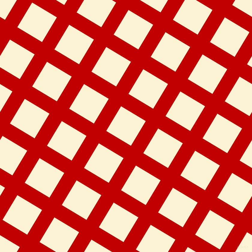 59/149 degree angle diagonal checkered chequered lines, 48 pixel line width, 96 pixel square size, Free Speech Red and China Ivory plaid checkered seamless tileable