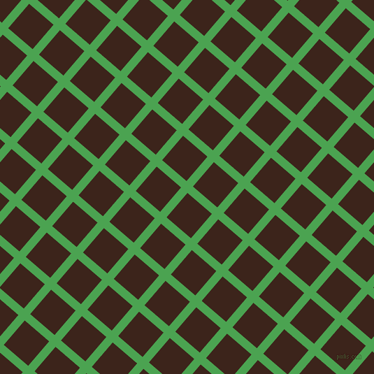49/139 degree angle diagonal checkered chequered lines, 12 pixel line width, 46 pixel square size, Fruit Salad and Brown Pod plaid checkered seamless tileable
