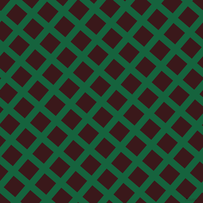 49/139 degree angle diagonal checkered chequered lines, 22 pixel lines width, 49 pixel square size, Fun Green and Rustic Red plaid checkered seamless tileable