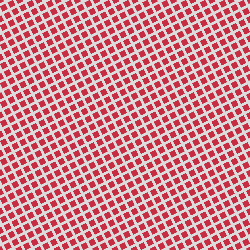 27/117 degree angle diagonal checkered chequered lines, 9 pixel lines width, 20 pixel square size, Gainsboro and Brick Red plaid checkered seamless tileable