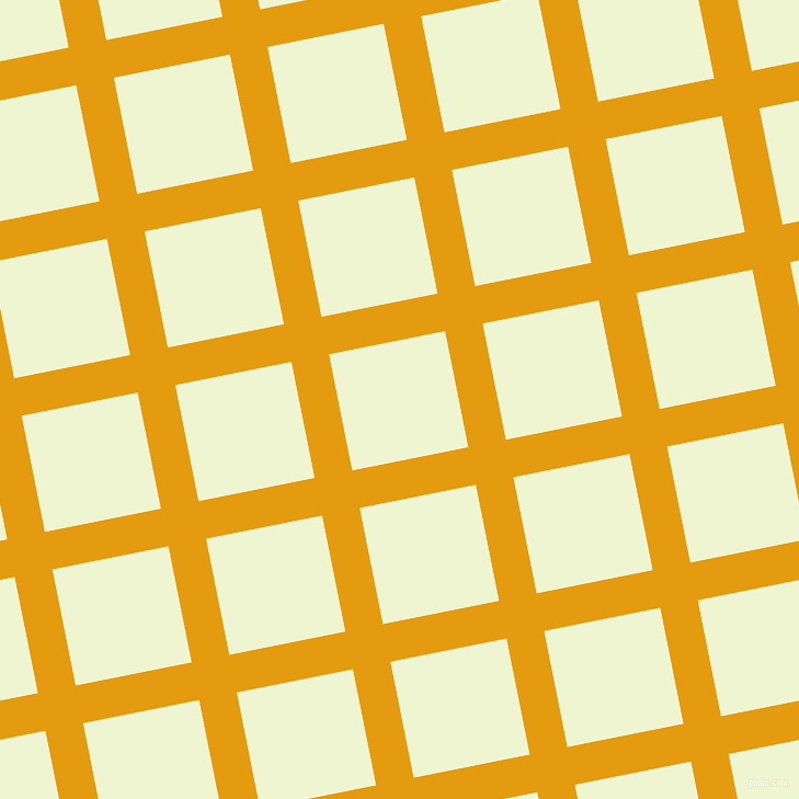 11/101 degree angle diagonal checkered chequered lines, 35 pixel line width, 108 pixel square size, Gamboge and Rice Flower plaid checkered seamless tileable