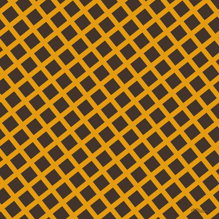 39/129 degree angle diagonal checkered chequered lines, 10 pixel line width, 25 pixel square size, Gamboge and Slugger plaid checkered seamless tileable