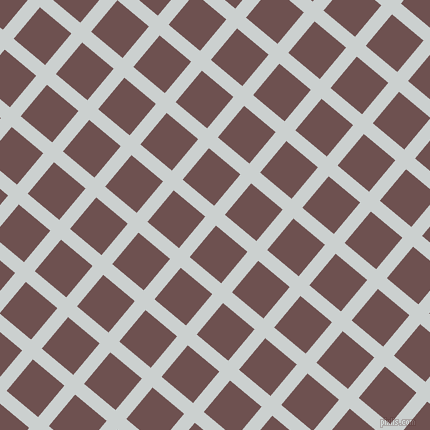 50/140 degree angle diagonal checkered chequered lines, 14 pixel line width, 41 pixel square size, Geyser and Buccaneer plaid checkered seamless tileable