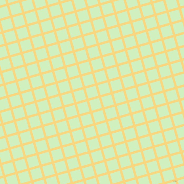 16/106 degree angle diagonal checkered chequered lines, 9 pixel line width, 39 pixel square size, Golden Glow and Tea Green plaid checkered seamless tileable