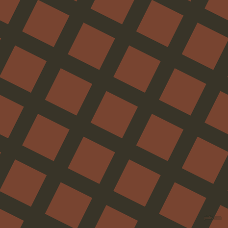 63/153 degree angle diagonal checkered chequered lines, 32 pixel lines width, 72 pixel square size, Graphite and Cumin plaid checkered seamless tileable