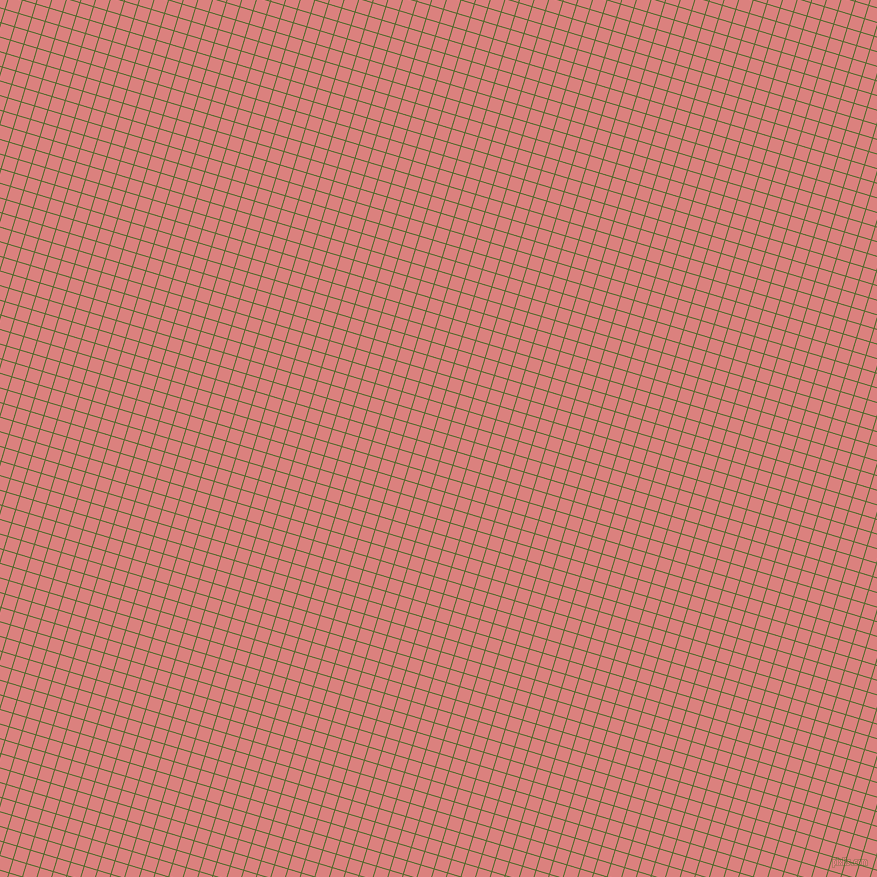 73/163 degree angle diagonal checkered chequered lines, 1 pixel lines width, 13 pixel square size, Green Leaf and Sea Pink plaid checkered seamless tileable
