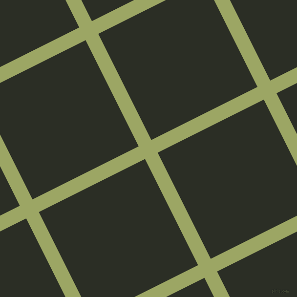27/117 degree angle diagonal checkered chequered lines, 29 pixel line width, 243 pixel square size, Green Smoke and Rangoon Green plaid checkered seamless tileable