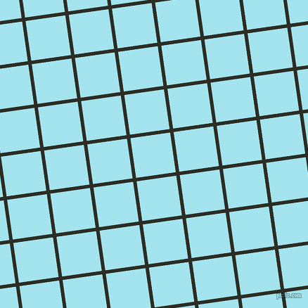 8/98 degree angle diagonal checkered chequered lines, 5 pixel line width, 57 pixel square size, Green Waterloo and Blizzard Blue plaid checkered seamless tileable