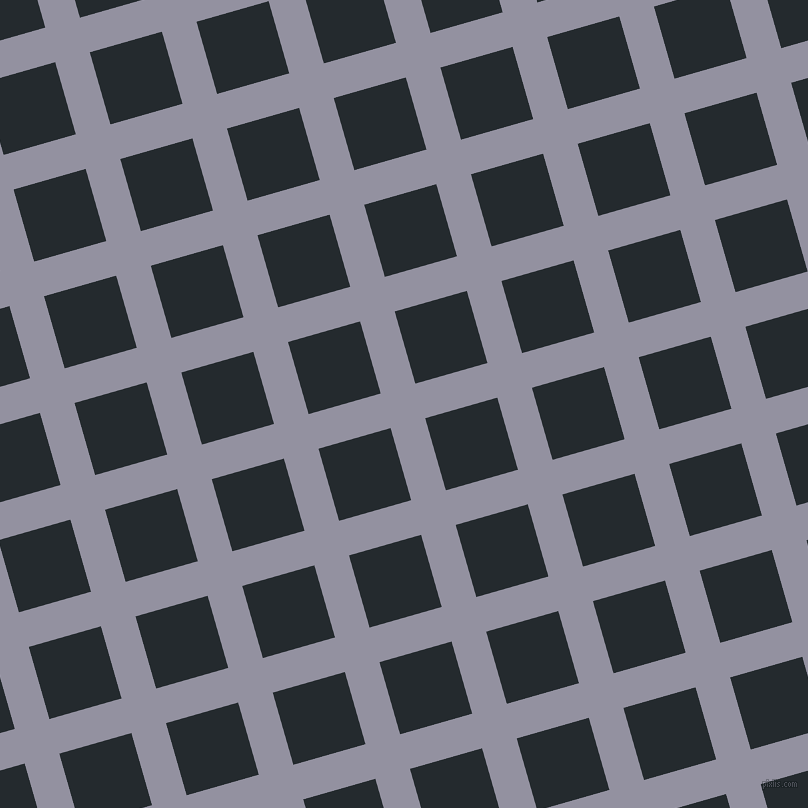 16/106 degree angle diagonal checkered chequered lines, 36 pixel lines width, 75 pixel square size, Grey Suit and Cinder plaid checkered seamless tileable