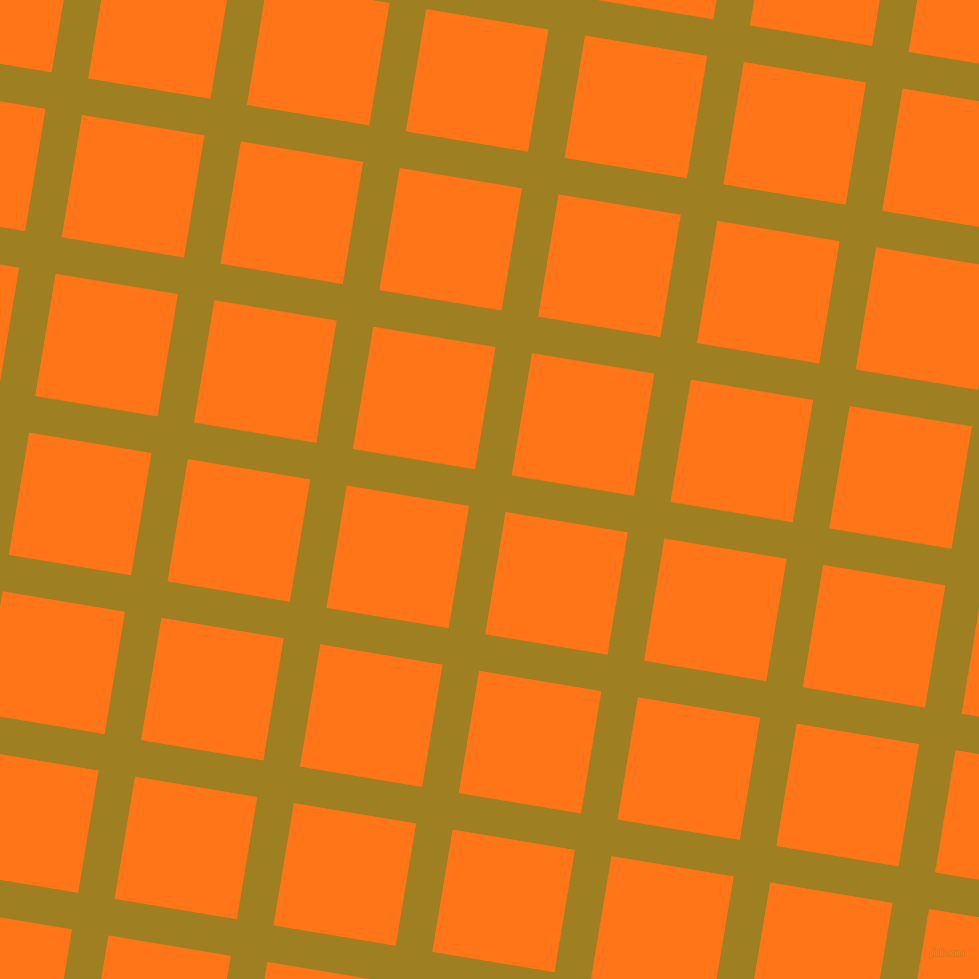 81/171 degree angle diagonal checkered chequered lines, 37 pixel lines width, 124 pixel square size, Hacienda and Pumpkin plaid checkered seamless tileable