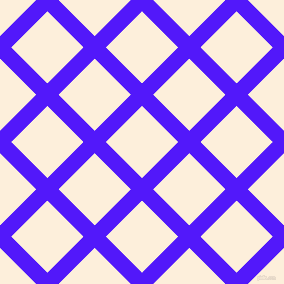 45/135 degree angle diagonal checkered chequered lines, 31 pixel line width, 100 pixel square size, Han Purple and Forget Me Not plaid checkered seamless tileable
