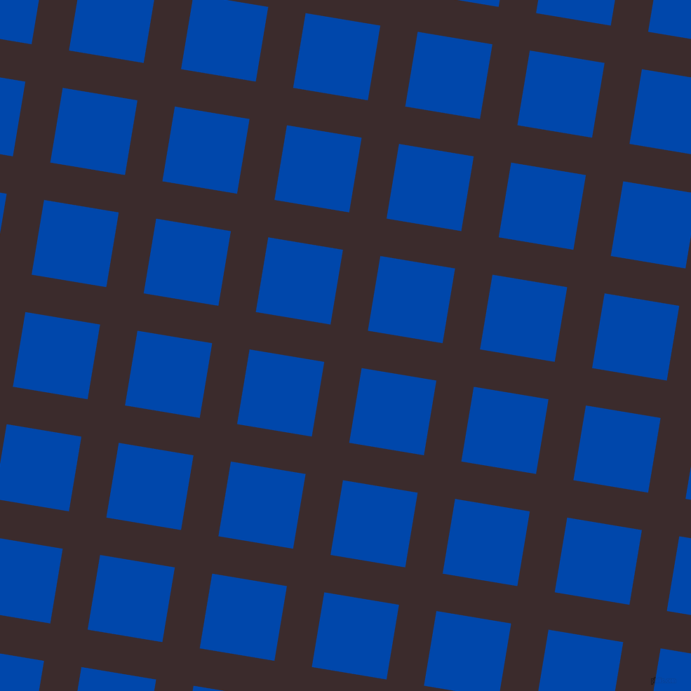 81/171 degree angle diagonal checkered chequered lines, 54 pixel lines width, 108 pixel square size, Havana and Cobalt plaid checkered seamless tileable