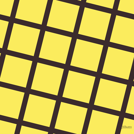 76/166 degree angle diagonal checkered chequered lines, 18 pixel line width, 95 pixel square size, Havana and Corn plaid checkered seamless tileable