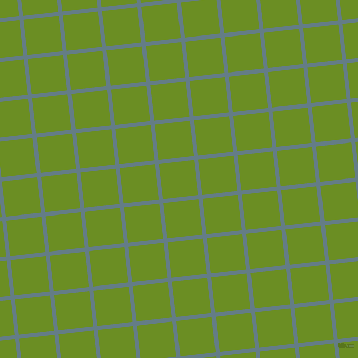 6/96 degree angle diagonal checkered chequered lines, 8 pixel lines width, 70 pixel square size, Hoki and Olive Drab plaid checkered seamless tileable