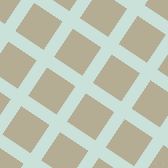 56/146 degree angle diagonal checkered chequered lines, 50 pixel line width, 135 pixel square size, Iceberg and Bison Hide plaid checkered seamless tileable