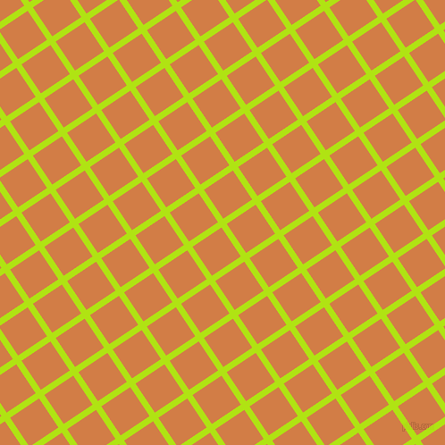 34/124 degree angle diagonal checkered chequered lines, 7 pixel lines width, 39 pixel square size, Inch Worm and Raw Sienna plaid checkered seamless tileable