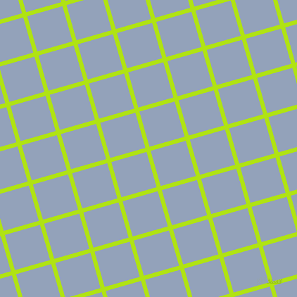16/106 degree angle diagonal checkered chequered lines, 6 pixel line width, 52 pixel square size, Inch Worm and Rock Blue plaid checkered seamless tileable
