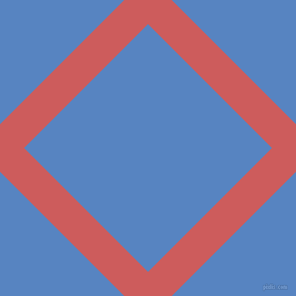 45/135 degree angle diagonal checkered chequered lines, 49 pixel line width, 254 pixel square size, Indian Red and Havelock Blue plaid checkered seamless tileable