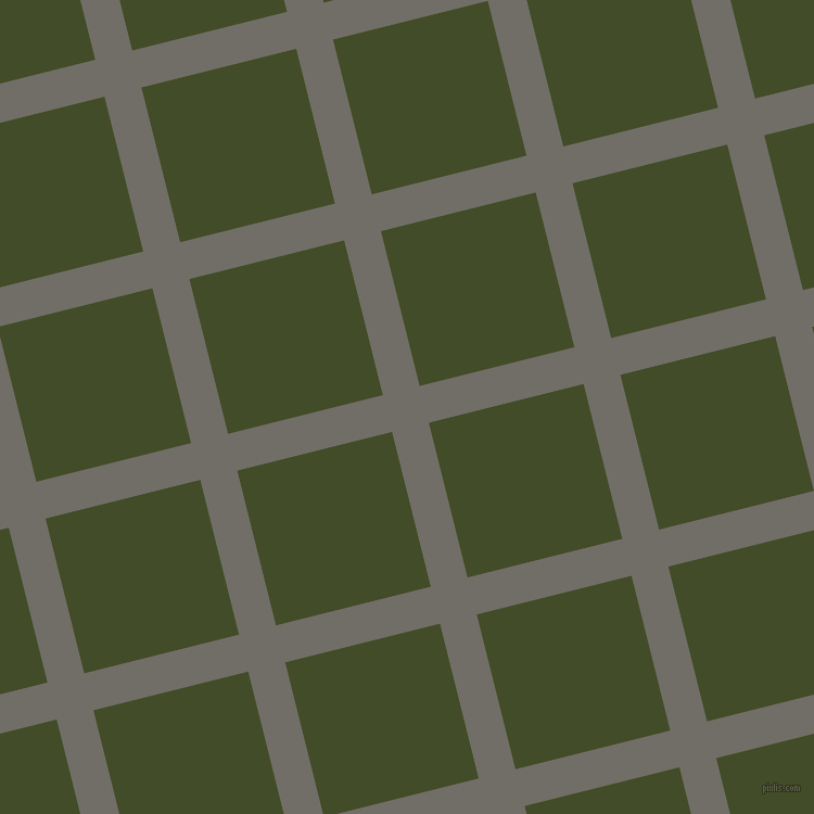 14/104 degree angle diagonal checkered chequered lines, 35 pixel line width, 147 pixel square size, Ironside Grey and Bronzetone plaid checkered seamless tileable