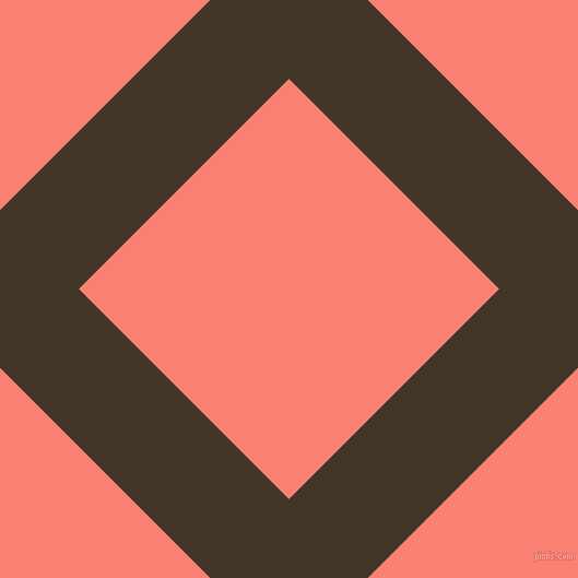 45/135 degree angle diagonal checkered chequered lines, 102 pixel lines width, 272 pixel square size, Jacko Bean and Salmon plaid checkered seamless tileable