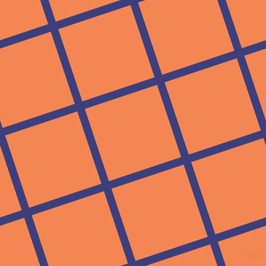 18/108 degree angle diagonal checkered chequered lines, 16 pixel lines width, 154 pixel square size, Jacksons Purple and Crusta plaid checkered seamless tileable