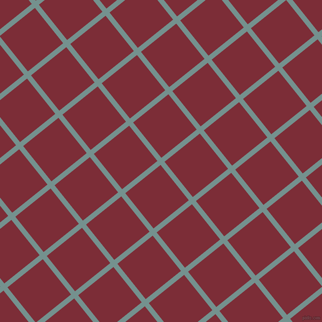 39/129 degree angle diagonal checkered chequered lines, 10 pixel line width, 89 pixel square size, Juniper and Paprika plaid checkered seamless tileable