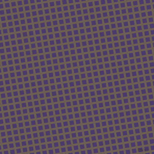 9/99 degree angle diagonal checkered chequered lines, 7 pixel line width, 14 pixel square size, Kabul and Meteorite plaid checkered seamless tileable