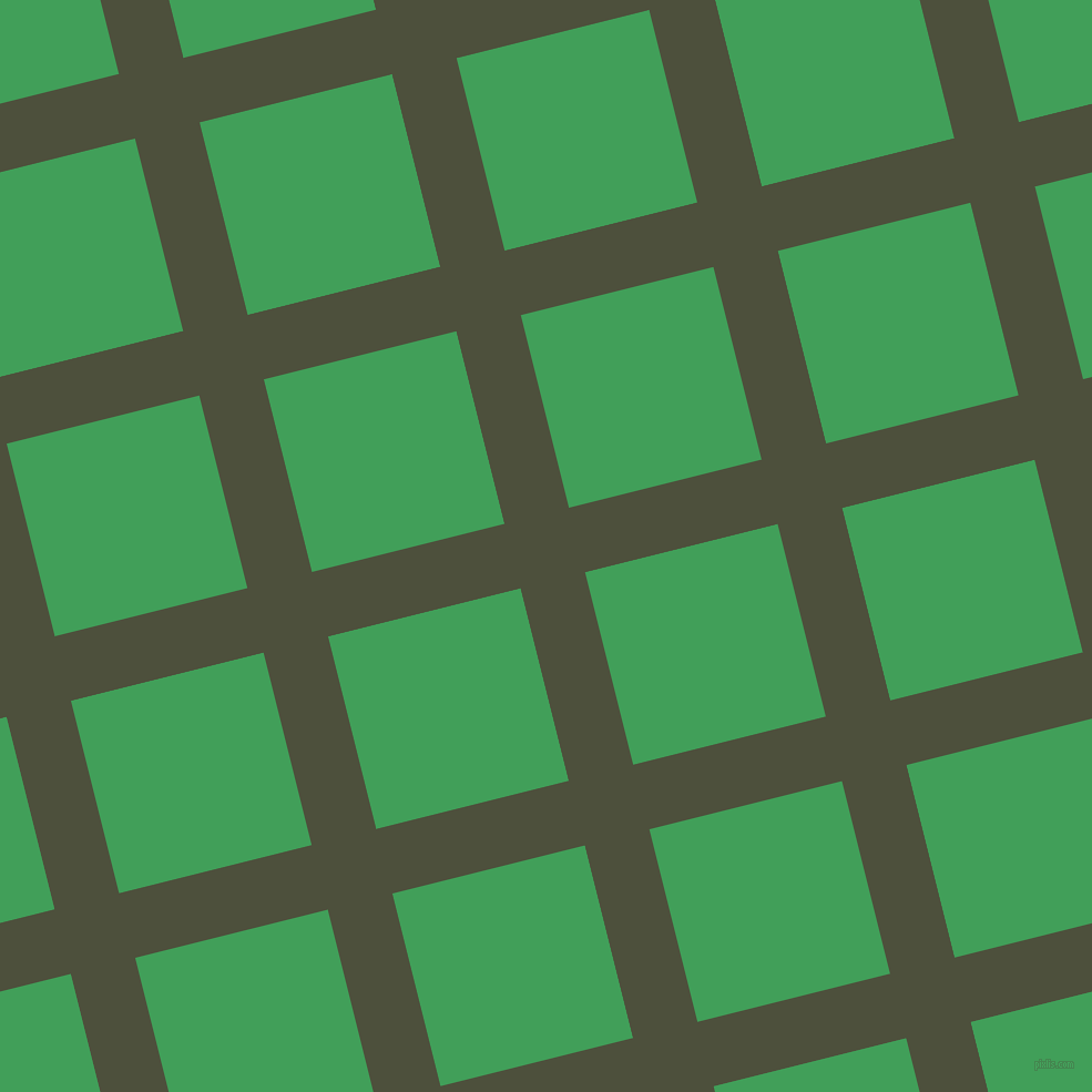14/104 degree angle diagonal checkered chequered lines, 60 pixel line width, 179 pixel square size, Kelp and Chateau Green plaid checkered seamless tileable