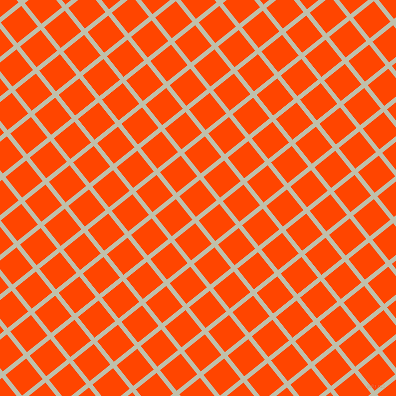 39/129 degree angle diagonal checkered chequered lines, 9 pixel line width, 53 pixel square size, Kidnapper and Orange Red plaid checkered seamless tileable