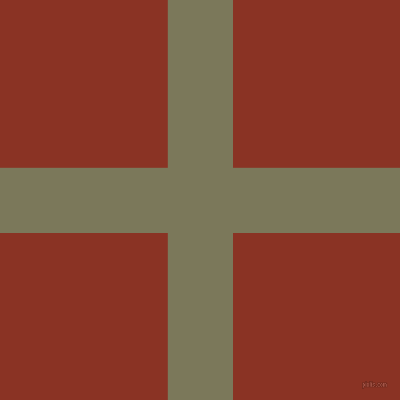 checkered chequered horizontal vertical lines, 93 pixel lines width, 477 pixel square size, Kokoda and Burnt Umber plaid checkered seamless tileable