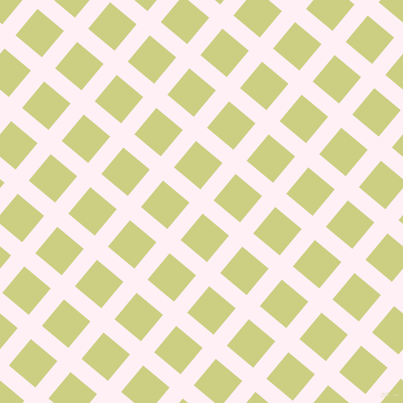 50/140 degree angle diagonal checkered chequered lines, 34 pixel line width, 68 pixel square size, Lavender Blush and Deco plaid checkered seamless tileable
