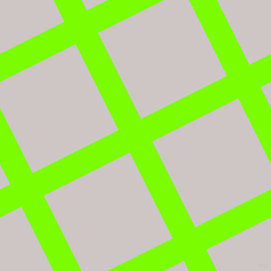 27/117 degree angle diagonal checkered chequered lines, 82 pixel lines width, 315 pixel square size, Lawn Green and Alto plaid checkered seamless tileable