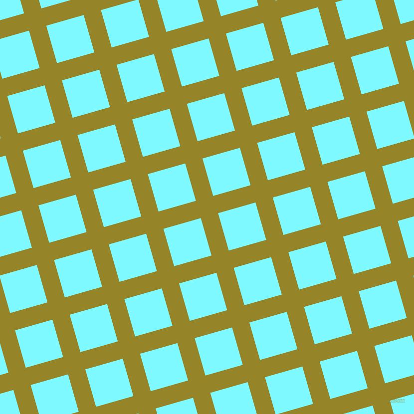 16/106 degree angle diagonal checkered chequered lines, 36 pixel line width, 78 pixel square sizeLemon Ginger and Electric Blue plaid checkered seamless tileable