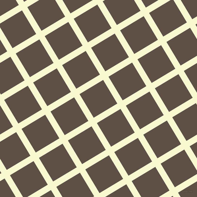 31/121 degree angle diagonal checkered chequered lines, 26 pixel line width, 114 pixel square size, Light Goldenrod Yellow and Saddle plaid checkered seamless tileable