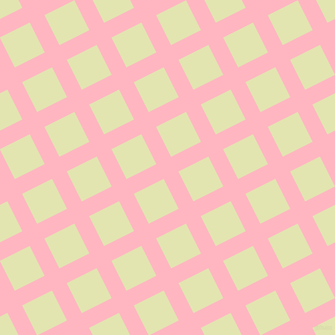 27/117 degree angle diagonal checkered chequered lines, 34 pixel lines width, 69 pixel square size, Light Pink and Tusk plaid checkered seamless tileable