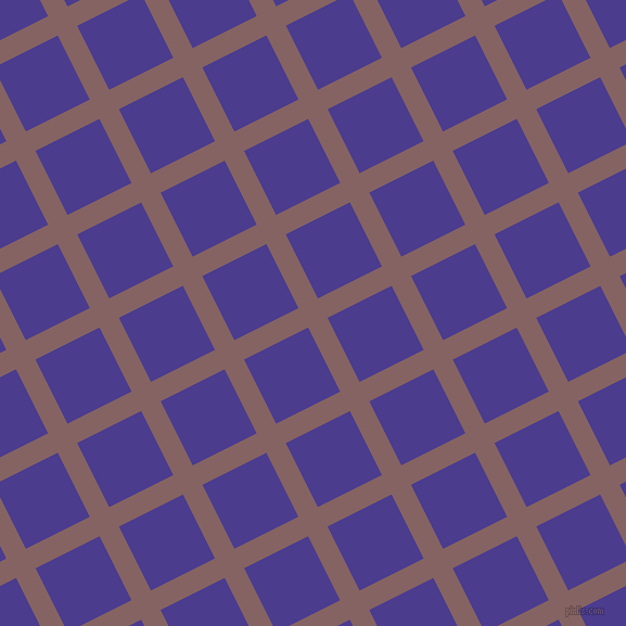 27/117 degree angle diagonal checkered chequered lines, 20 pixel line width, 66 pixel square size, Light Wood and Blue Gem plaid checkered seamless tileable