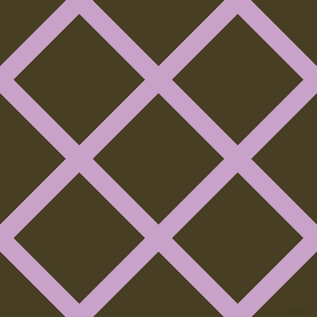 45/135 degree angle diagonal checkered chequered lines, 38 pixel lines width, 185 pixel square size, Lilac and Madras plaid checkered seamless tileable