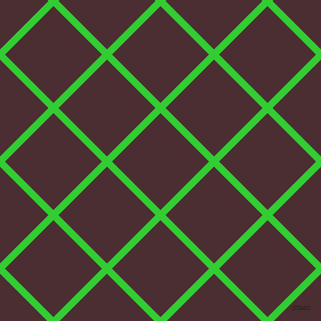45/135 degree angle diagonal checkered chequered lines, 14 pixel line width, 135 pixel square sizeLime Green and Cab Sav plaid checkered seamless tileable