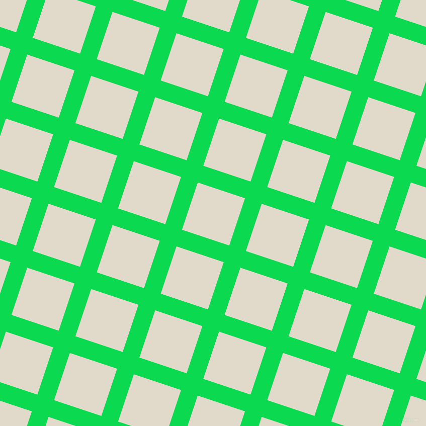 72/162 degree angle diagonal checkered chequered lines, 35 pixel line width, 99 pixel square size, Malachite and Albescent White plaid checkered seamless tileable