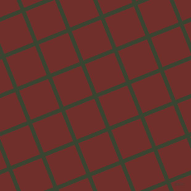 22/112 degree angle diagonal checkered chequered lines, 13 pixel lines width, 102 pixel square size, Mallard and Auburn plaid checkered seamless tileable