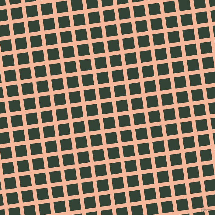 8/98 degree angle diagonal checkered chequered lines, 13 pixel lines width, 37 pixel square size, Mandys Pink and Timber Green plaid checkered seamless tileable