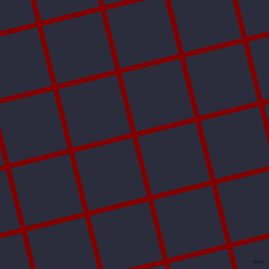 14/104 degree angle diagonal checkered chequered lines, 17 pixel lines width, 196 pixel square size, Maroon and Black Rock plaid checkered seamless tileable