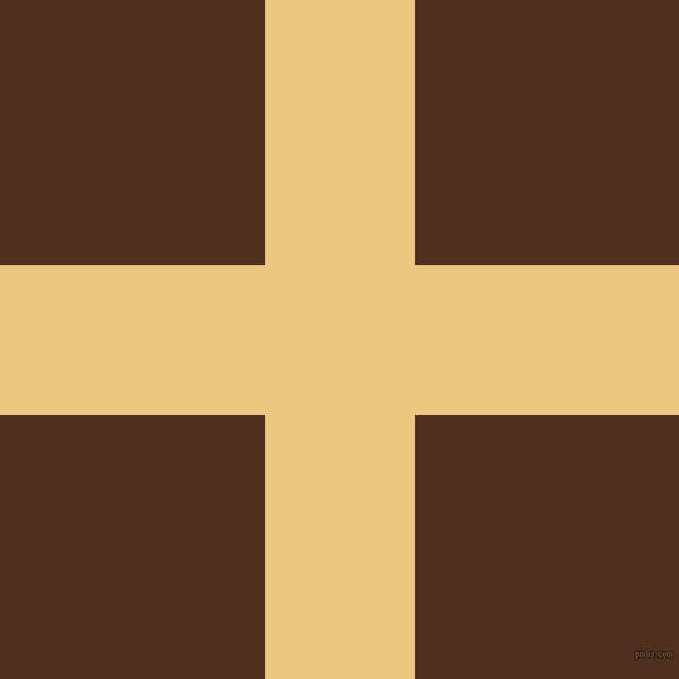 checkered chequered horizontal vertical lines, 138 pixel line width, 487 pixel square size, Marzipan and Indian Tan plaid checkered seamless tileable