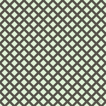 45/135 degree angle diagonal checkered chequered lines, 9 pixel line width, 18 pixel square size, Masala and Hint Of Green plaid checkered seamless tileable