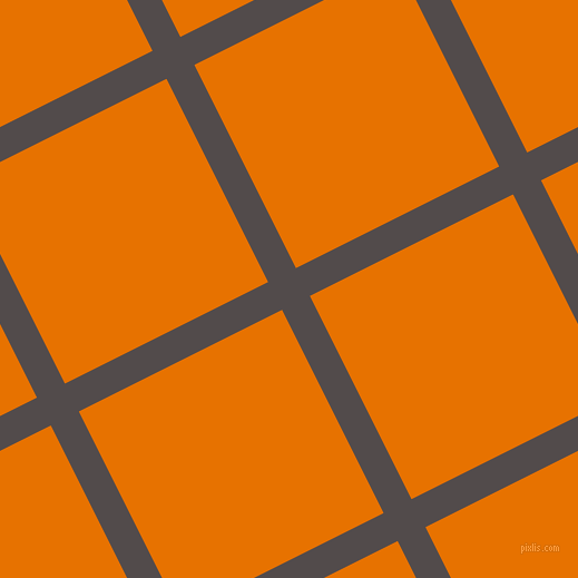 27/117 degree angle diagonal checkered chequered lines, 28 pixel lines width, 204 pixel square size, Matterhorn and Mango Tango plaid checkered seamless tileable