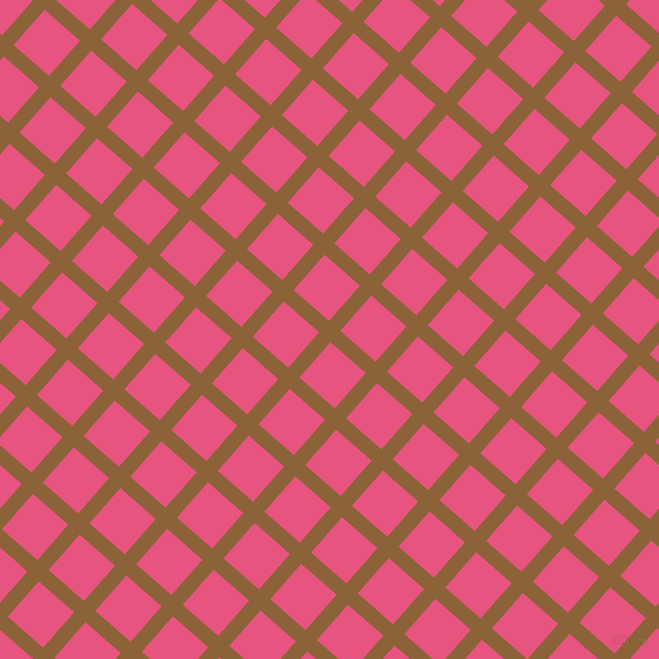 49/139 degree angle diagonal checkered chequered lines, 15 pixel line width, 47 pixel square size, McKenzie and Dark Pink plaid checkered seamless tileable