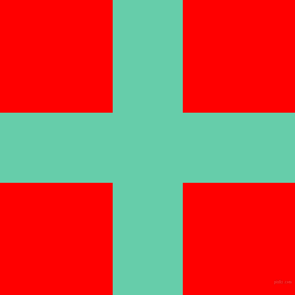 checkered chequered horizontal vertical lines, 140 pixel lines width, 449 pixel square size, Medium Aquamarine and Red plaid checkered seamless tileable