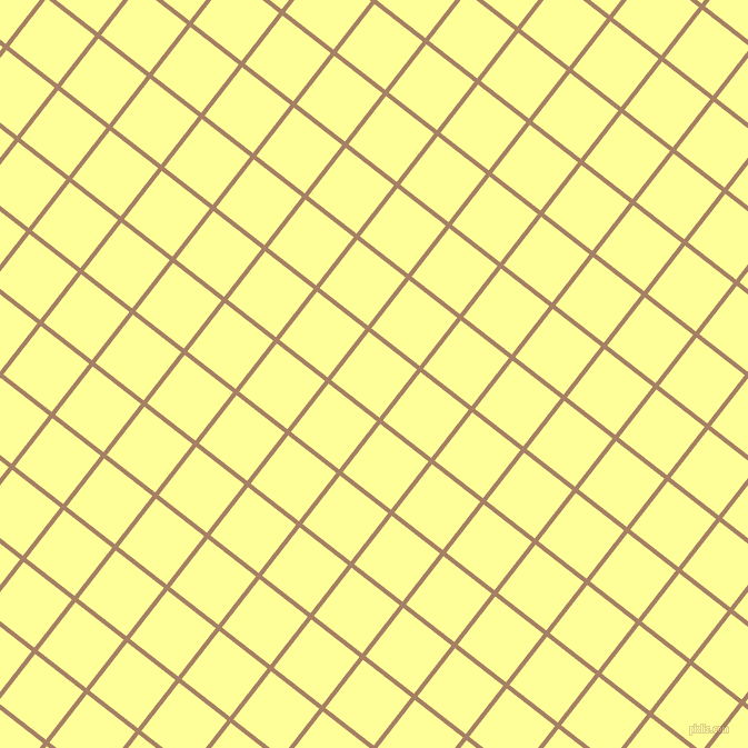 52/142 degree angle diagonal checkered chequered lines, 4 pixel line width, 55 pixel square size, Medium Wood and Canary plaid checkered seamless tileable